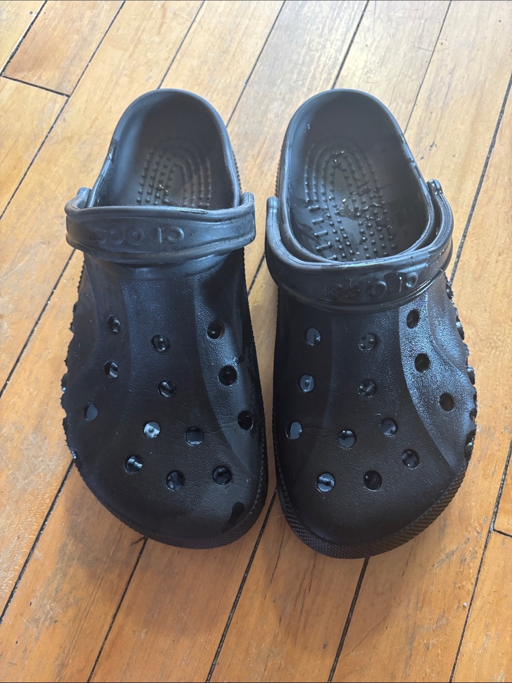 EUC CROCS Black Classic Clog Sandals